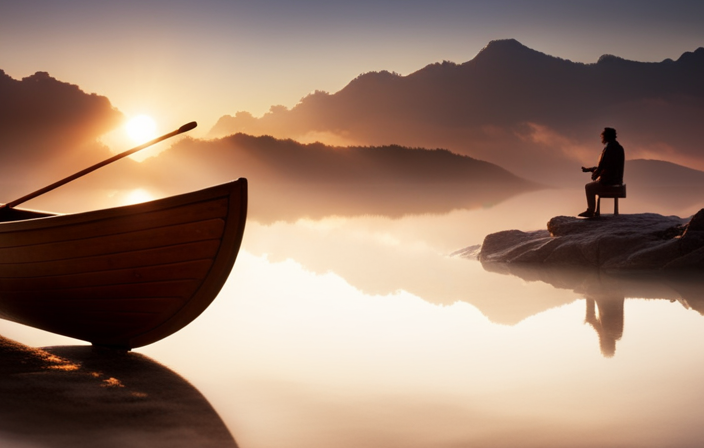 An image showcasing a sturdy, sleek canoe resting on a digital scale