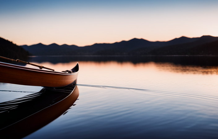 An image showcasing the elegant Stillwater Canoe by Oldtown, emphasizing its craftsmanship