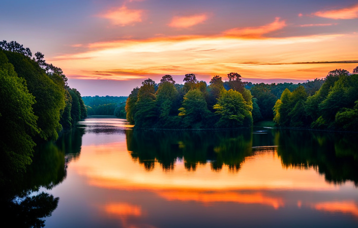 An image showcasing the serene beauty of Indiana's waterways