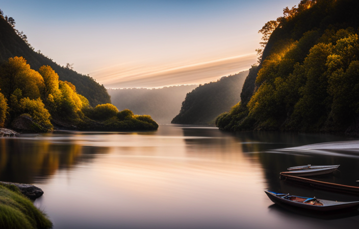 An image capturing the enchanting tranquility of Missouri's waterways