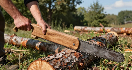 Bucking Logs on Uneven Ground Without Pinching Your Bar