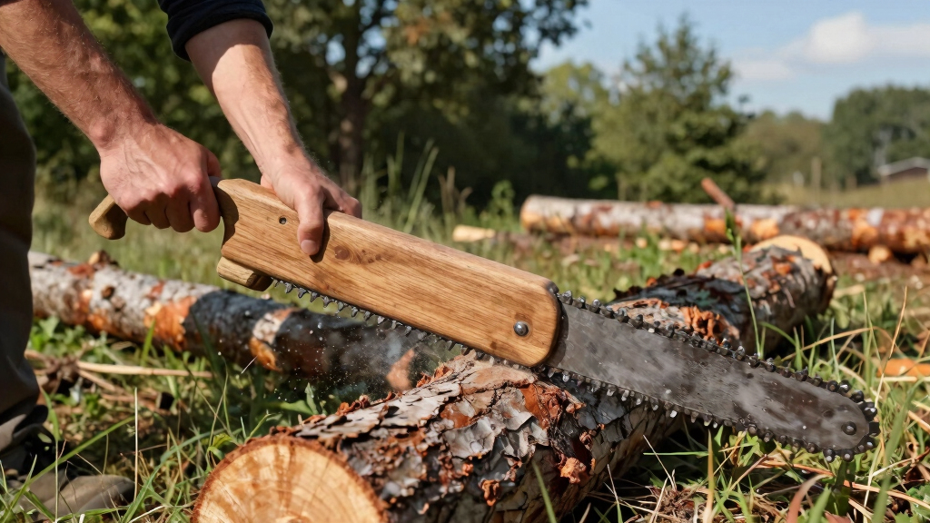 Bucking Logs on Uneven Ground Without Pinching Your Bar