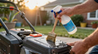 Caked Decks Kill Runtime: Cleaning and Coating a Battery Mower Deck
