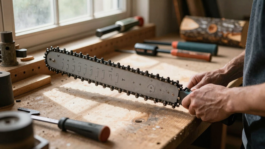 Chainsaw Chain Sharpening by Hand: File Sizes and Angles