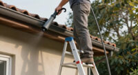 Cleaning Gutters With a Blower Attachment: Setup, Angles and Ladder Rules