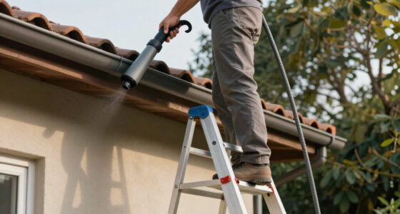 Cleaning Gutters With a Blower Attachment: Setup, Angles and Ladder Rules