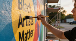Texas Covers Up Beloved "Black Artists Matter" Mural In Austin