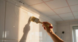 This Bath Had Peeling Molding, A Drop Ceiling, And Pink Grout — Now It's Classic
