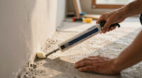 What Can I Use Between The Concrete And Wall To Provide A Good Seal And Fill Gaps?