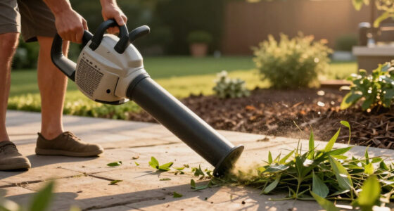 Blowing Clippings Off Hardscape Without Filling Your Mulch Beds
