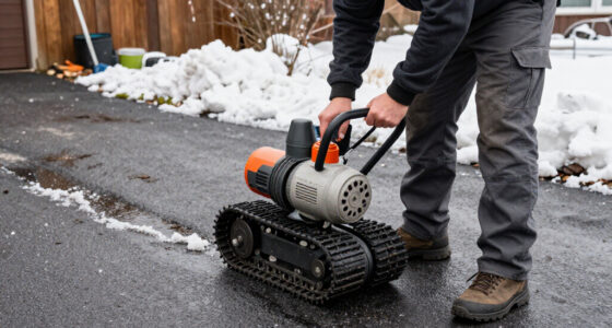Two-Stage Blowers on Sloped Driveways: Traction, Weights and Track Drives