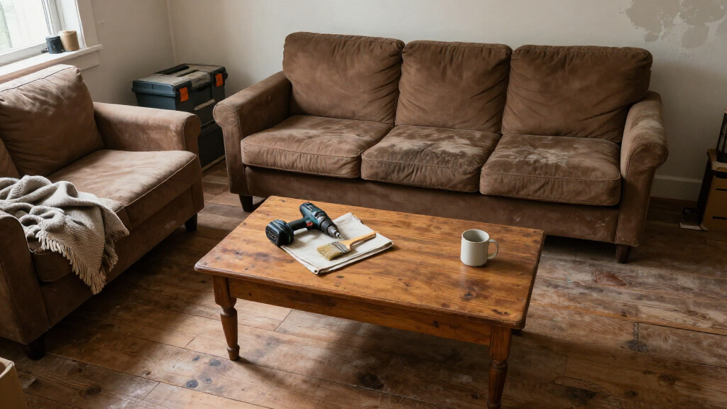 A Dark And Dated Living Room Gets A Dramatic Designer Makeover