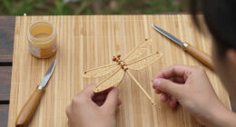 Visitors Explore Bamboo Dragonfly Craft In Thạch Xá