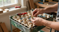 Ditch Bins: The Smarter Way To Organize A Storage Cart Using Empty Egg Cartons