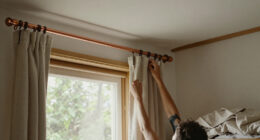 Forget Traditional Curtain Rods: Copper Pipe Is A Unique Way To Add Character For Less