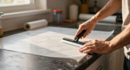 This $50 Amazon Find Made My Dark, Dated Countertops Look Like Expensive Marble