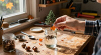 Transform Plain Glass Jars Into Fall-Inspired Snow Globes With A Whimsical DIY