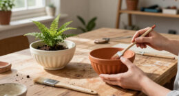 Turn Two Fluted Bowls From Dollar Tree Into Vintage-Style Planters